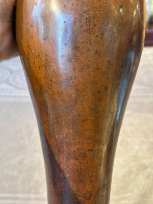 An unusual and large Chinese bronze vase, Ming — 照片 13