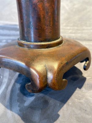 An unusual and large Chinese bronze vase, Ming — 照片 15