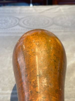 An unusual and large Chinese bronze vase, Ming — 照片 17