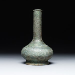 An unusual Chinese archaic bronze arrow vase, 'touhu 投壺', Han — 照片 1