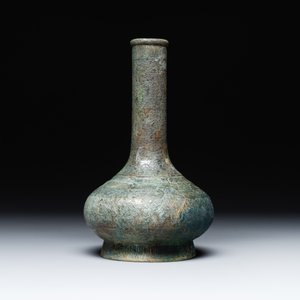 An unusual Chinese archaic bronze arrow vase, 'touhu 投壺', Han — 照片 2