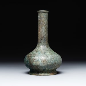 An unusual Chinese archaic bronze arrow vase, 'touhu 投壺', Han — 照片 4