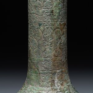 An unusual Chinese archaic bronze arrow vase, 'touhu 投壺', Han — 照片 7
