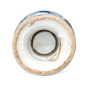 An unusual Chinese Swatow blue and white 'Dragon' triple-gourd vase — 照片 6