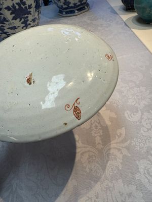 An unusual Dutch Delft doré chinoiserie plate, 1st half 18th C. — 照片 13