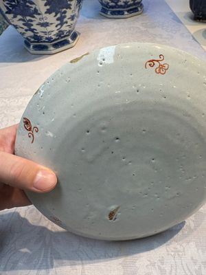 An unusual Dutch Delft doré chinoiserie plate, 1st half 18th C. — 照片 10