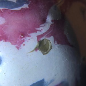 An unusual small Chinese faux-marbre-glazed vase, 18th C. — photo 9