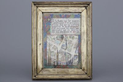 André Basyn, kaart van Brugge naar een middeleeuws voorbeeld, 1931