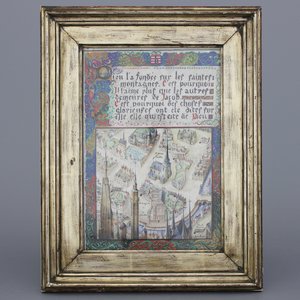 André Basyn, kaart van Brugge naar een middeleeuws voorbeeld, 1931 — foto 1