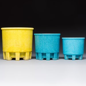 Andries Dirk Copier (1901–1991): four Art Deco Graniver cactus pots, the Netherlands, 1930s — photo 2