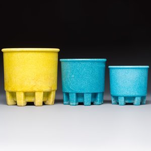 Andries Dirk Copier (1901–1991): four Art Deco Graniver cactus pots, the Netherlands, 1930s — photo 3