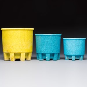 Andries Dirk Copier (1901–1991): four Art Deco Graniver cactus pots, the Netherlands, 1930s — photo 4