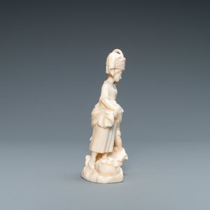 Armand Boutrolle (Parijs, 1886-1972), een ivoren groep met twee wasvrouwen, 1e kwart 20e eeuw — foto 5