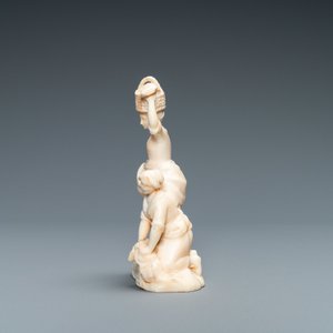 Armand Boutrolle (Paris, 1886-1972), an ivory group with two washerwomen, 1st quarter 20th C. — photo 3