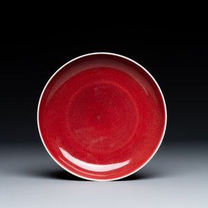 Assiette en porcelaine de Chine à émail langyao, Kangxi/Qianlong — photo 1