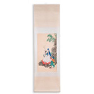 Attribué à Ren Xun 任薰 (1835-1893): 'Bodhisattva et serviteurs', encre et couleurs sur papier — photo 3