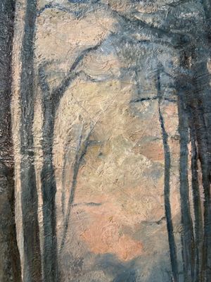 Attributed to Sadji or Sha Qi (Sha Yinnian 1914-2005): 'De Jing Wu Er Dao 德經無二道', oil on canvas, 20th C. — foto 15