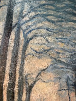 Attributed to Sadji or Sha Qi (Sha Yinnian 1914-2005): 'De Jing Wu Er Dao 德經無二道', oil on canvas, 20th C. — foto 16