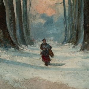 Attributed to Sadji or Sha Qi (Sha Yinnian 1914-2005): 'De Jing Wu Er Dao 德經無二道', oil on canvas, 20th C. — foto 3