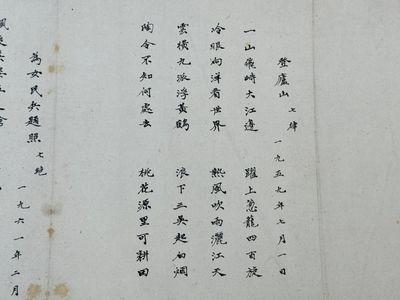Ba Jin 巴金 (1904-2005): 'Calligraphy', ink on paper — foto 18