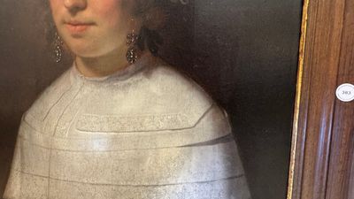 Bartholomeus van der Helst (1613-1670): 'Portrait of a Young Lady', oil on panel, signed and dated 1659 — photo 14
