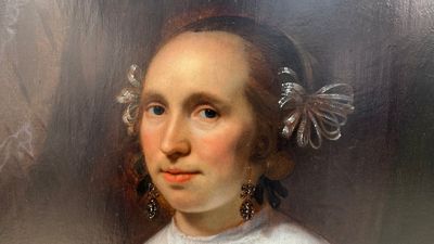 Bartholomeus van der Helst (1613-1670): 'Portrait of a Young Lady', oil on panel, signed and dated 1659 — photo 4