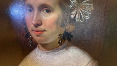 Bartholomeus van der Helst (1613-1670): 'Portrait of a Young Lady', oil on panel, signed and dated 1659 — photo 8