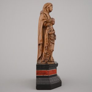 Beeld in buxushout van Sint-Anna en de Maagd, ca 1600 — foto 3