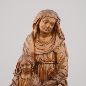 Beeld in buxushout van Sint-Anna en de Maagd, ca 1600 — foto 4