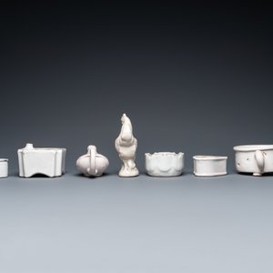 Belle collection de faïences blanches monochromes, France et Pays-Bas, 18/19ème — photo 19