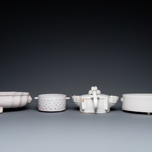 Belle collection de faïences blanches monochromes, France et Pays-Bas, 18/19ème — photo 10
