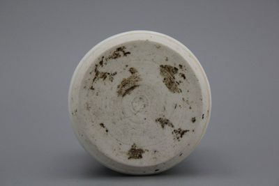 Blauw en witte Chinese rouleau vaas, Mingdynastie