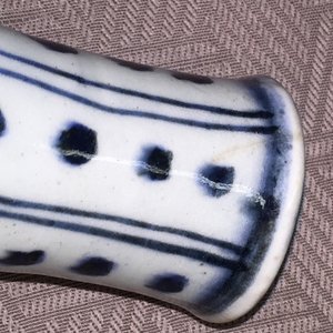 Blauw en witte Chinese Wan-Li fles met paarden, Ming-dynastie, 16e eeuw — foto 2