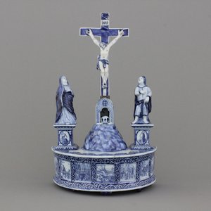 Blauw en witte Delftse Calvarieberg, laatste kwart 17e eeuw — foto 1
