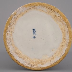 Blauw en witte Delftse chinoiserie vaas, 17e eeuw — foto 2