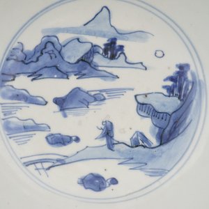 Blauw en witte kom in Chinees porselein, Ming-dynastie, 16e eeuw — foto 5