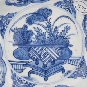 Blauw en witte Wan-Li 'klapmuts' kom in Chinees porselein, Ming-dynastie, 16e eeuw — foto 5