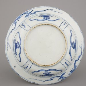 Blauw en witte Wan-Li 'klapmuts' kom in Chinees porselein, Ming-dynastie, 16e eeuw — foto 6