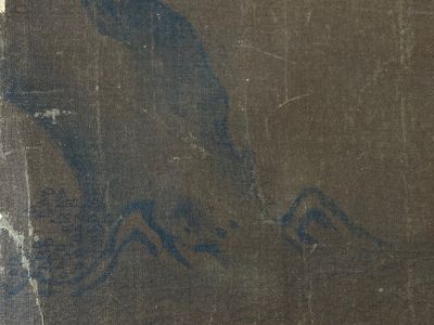 Bo Yuan 伯遠: 'Een stalknecht met zijn paard', inkt en kleur op zijde, wellicht Ming — foto 5