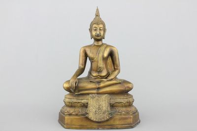 Boeddha in brons, Thailand, 19e-20e eeuw