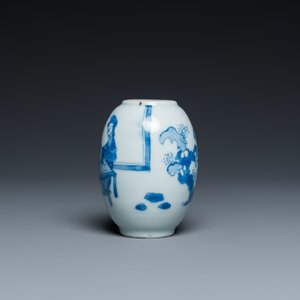 Boîte à thé en porcelaine de Chine en bleu et blanc, Kangxi — photo 3
