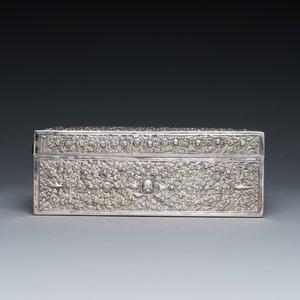 Boîte de forme rectangulaire en argent, Thaïlande, 19/20ème — photo 2