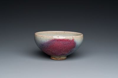 Bol de type junyao à tache de pourpre, Chine, Ming ou postérieur