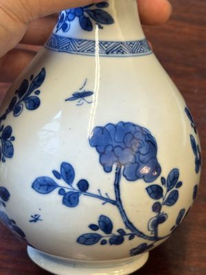 Bol en porcelaine de Chine en bleu et blanc et un vase à monture en argent, marque Shen De Tang Zhi 慎德堂製, Kangxi — photo 15