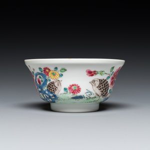 Bol en porcelaine de Chine famille rose à décor de deux cailles, Yongzheng — photo 2