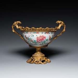 Bol en porcelaine de Chine famille rose à monture en bronze doré, Yongzheng — photo 2