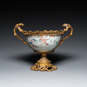 Bol en porcelaine de Chine famille rose à monture en bronze doré, Yongzheng — photo 4