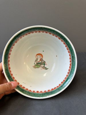 Bol en porcelaine de Chine famille verte à décor narratif, 19ème — photo 6
