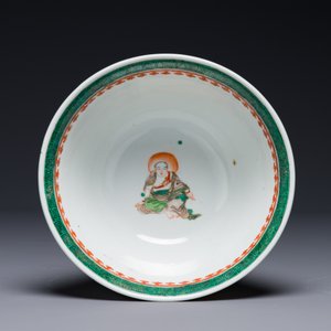 Bol en porcelaine de Chine famille verte à décor narratif, 19ème — photo 5