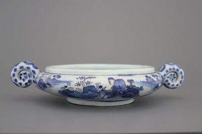 Bol rare à cognac en faïence de Delft, chinoiserie, 17e